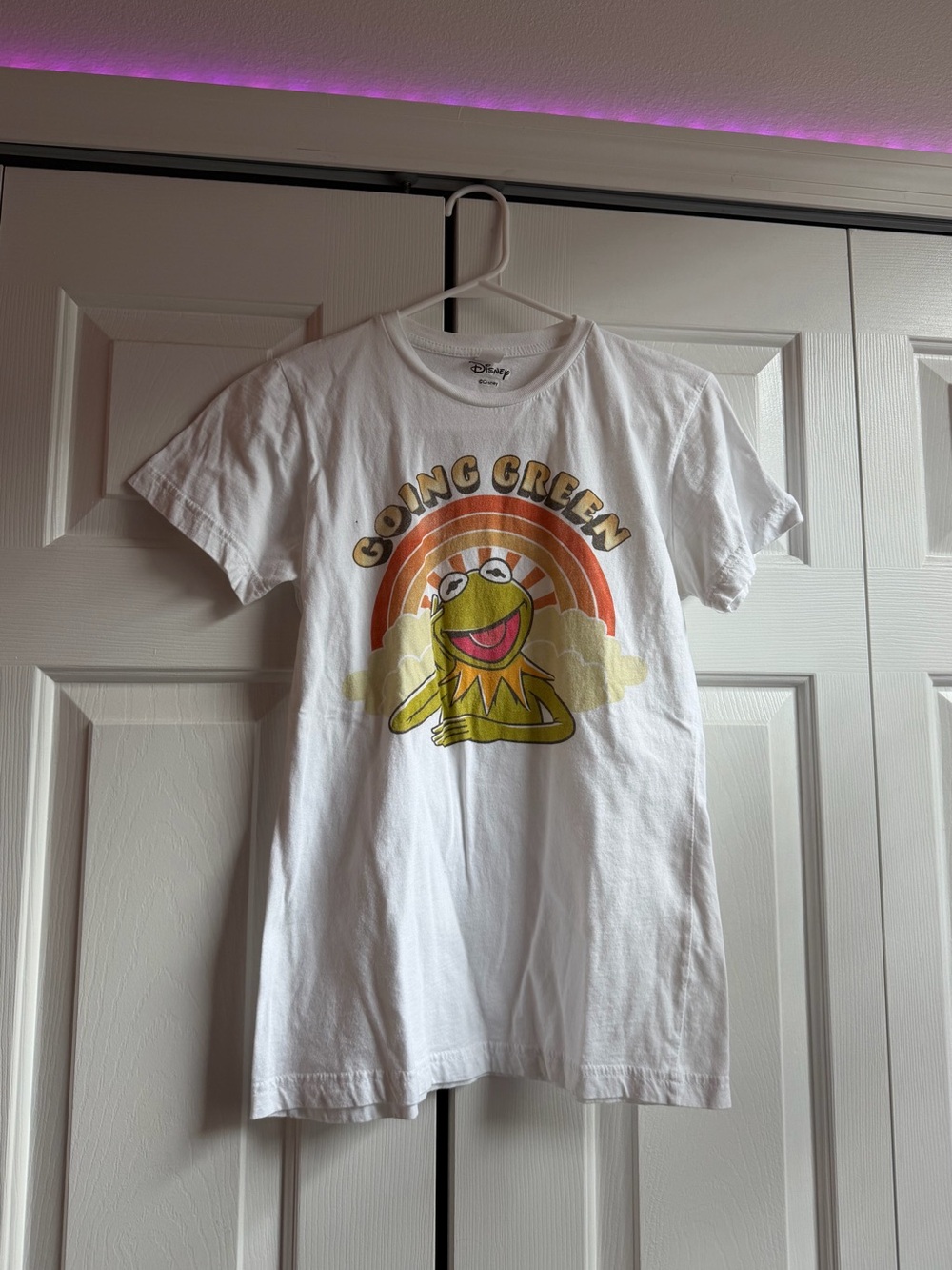 Disney White Kermit Graphic Tee - READ DESCRIPTION!